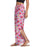 Roxy Tropical Rhythm Pants-Shocking Pink Bloomin Babe