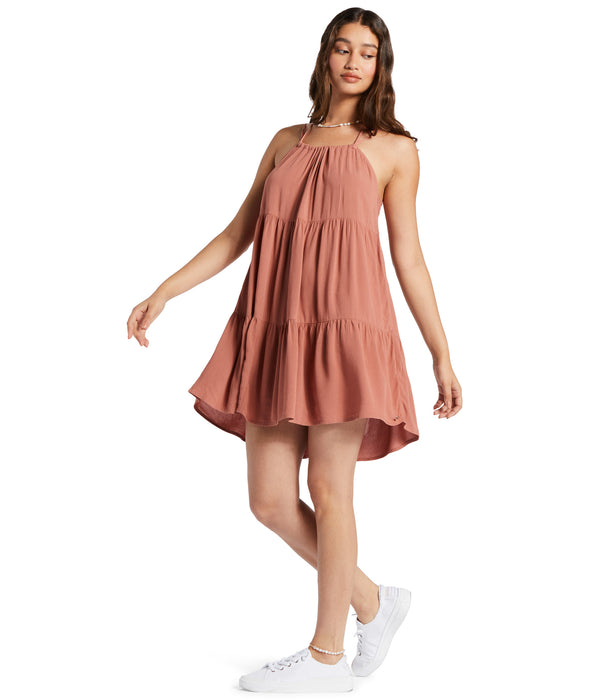 Roxy Evening Breeze Dress-Cedar Wood