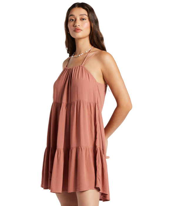 Roxy Evening Breeze Dress-Cedar Wood