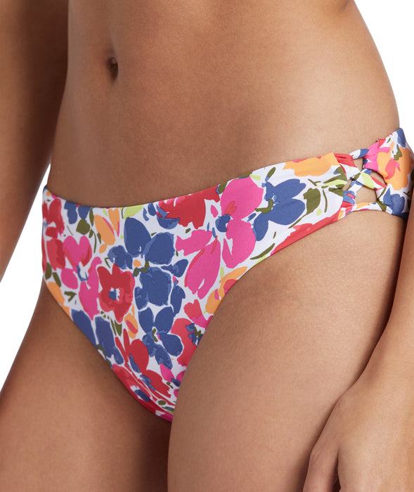 Roxy PT Beach Classics Hipster Bottom-Shocking Pink Bloomin Babe