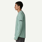 Patagonia x REAL Cap Cool L/S Water People Banner Sun Shirt-Thermal Blue