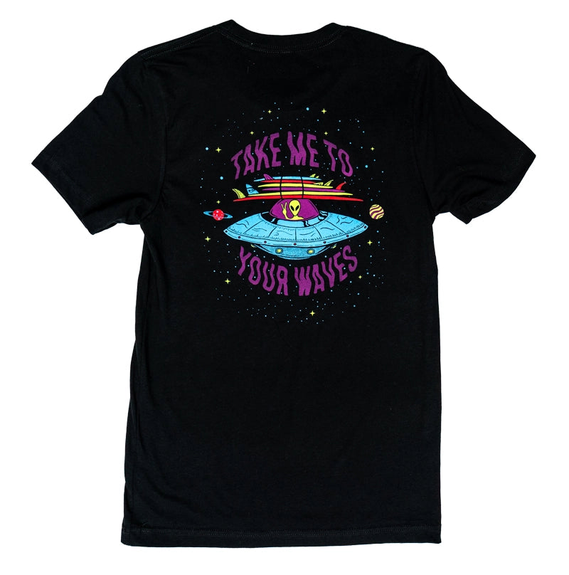 REAL Take Me to Your Waves (NC) Tee-Black
