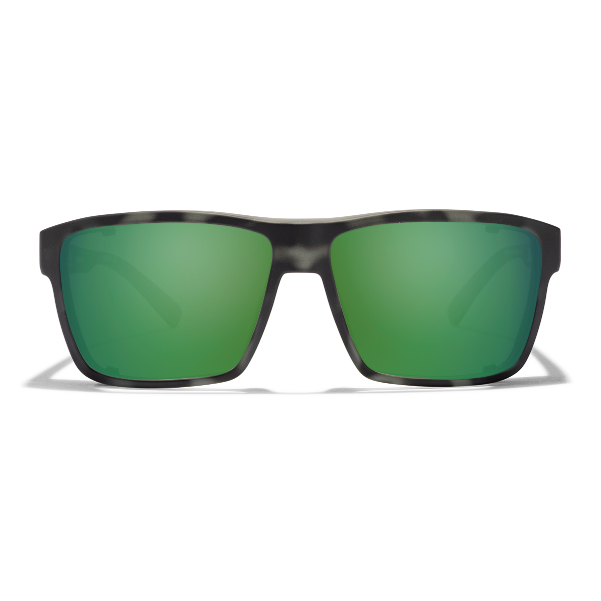Cordina Lowlander Sunglasses-Matte Black Tort/Green Mirror Polar
