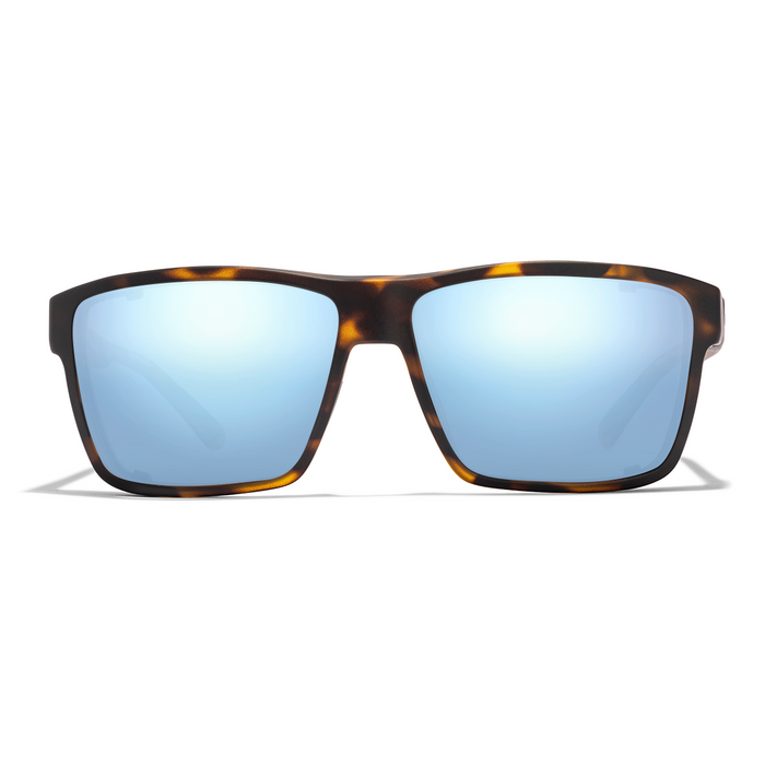 Cordina Lowlander Glass Sunglasses-Matte Tort/Blue Mirror Polar