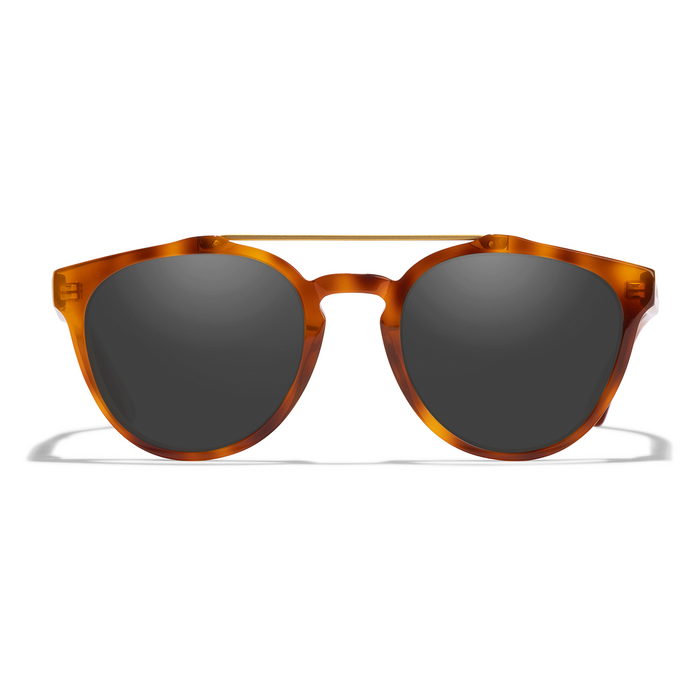 Cordina Twin Palms Sunglasses-Shiny Honey Tort/Grey Polar