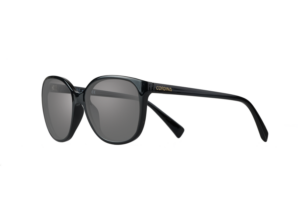 Cordina Shoreline Sunglasses-Shiny Black/Grey Polar