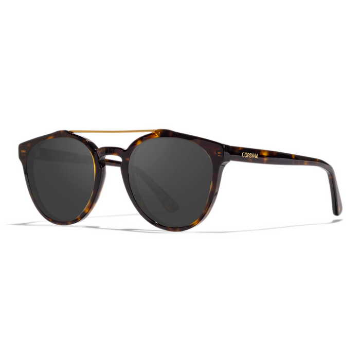 Cordina Twim Palms Sunglasses-Shiny Dark Tort/Grey Polar