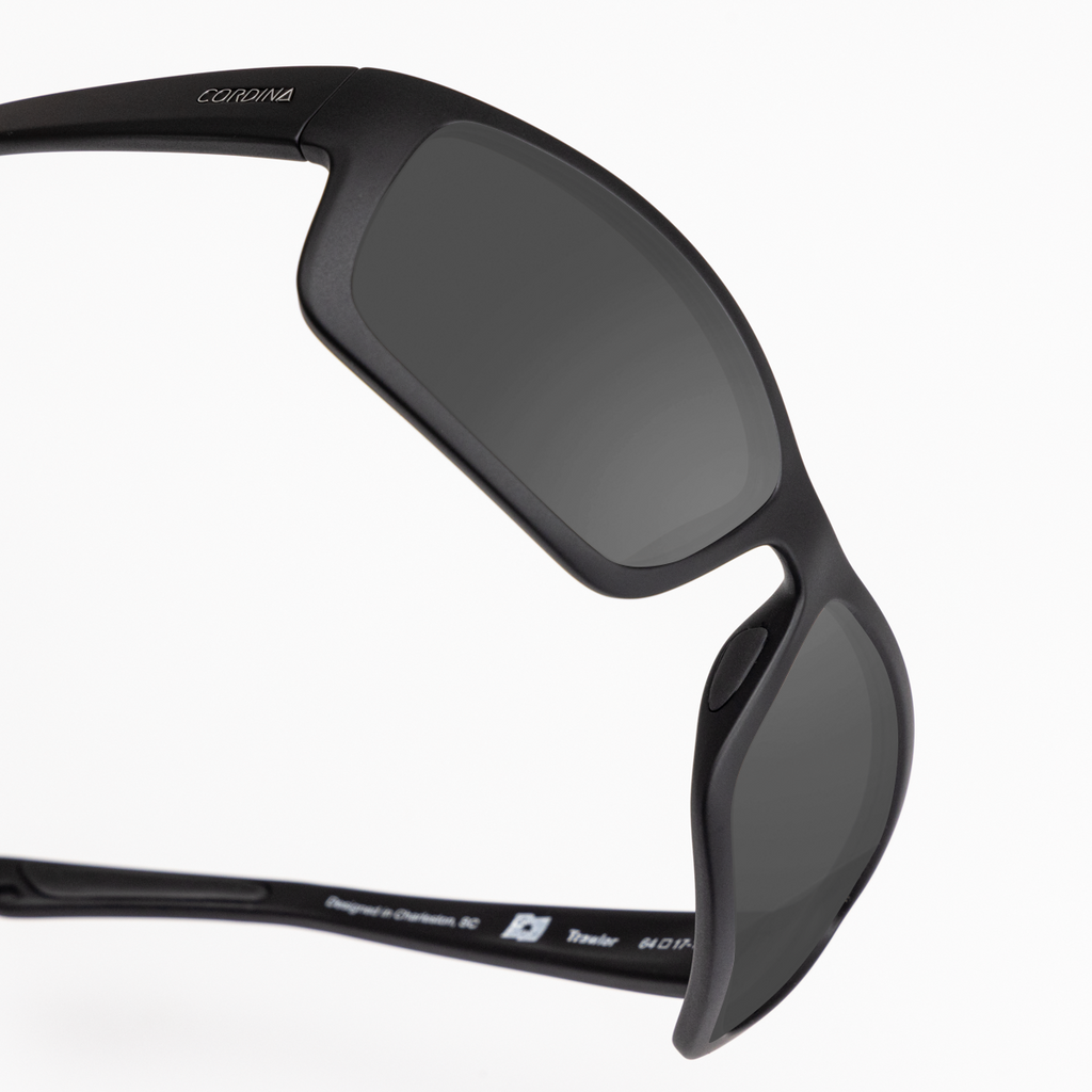 Cordina Trawler Sunglasses-Matte Black/Grey Polarized