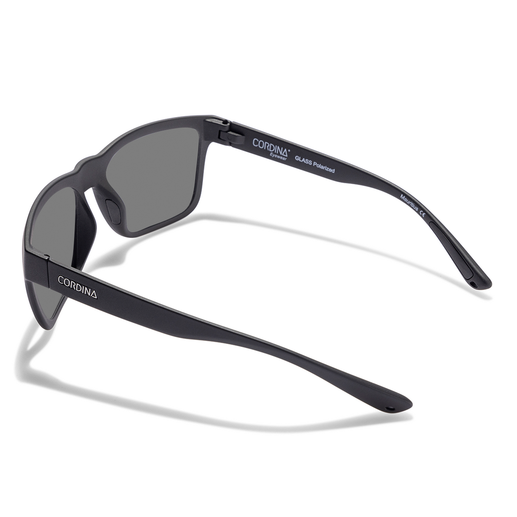 Cordina Drifter Sunglasses-Matte Black/Grey Polar