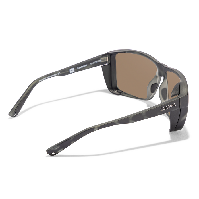Cordina Lowlander Sunglasses-Matte Black Tort/Bronze Mirror Polar
