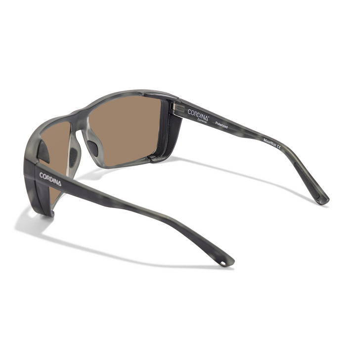 Cordina Lowlander Sunglasses-Matte Black Tort/Bronze Mirror Polar