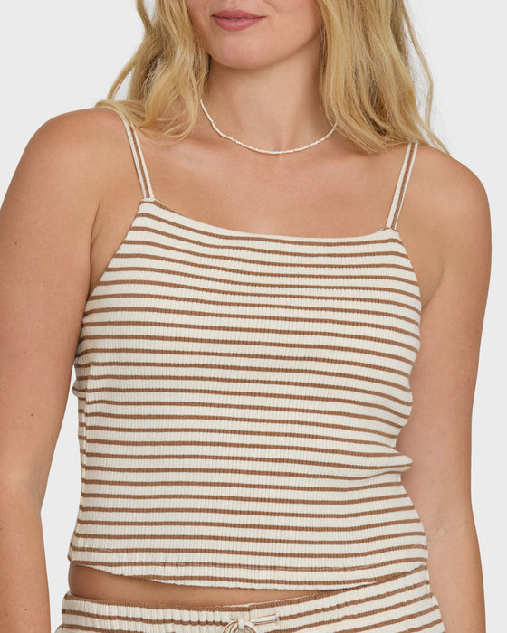 Billabong Easy Livin Cami Top-Brown Stone