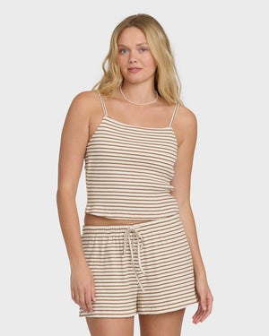 Billabong Easy Livin Cami Top-Brown Stone