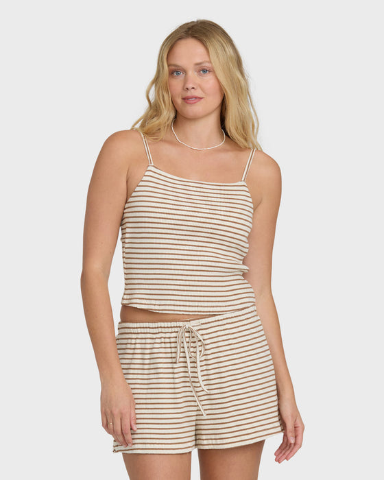 Billabong Easy Livin Cami Top-Brown Stone