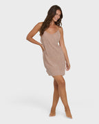 Billabong Summer Love Check Dress-Sugar Almond