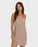 Billabong Summer Love Check Dress-Sugar Almond