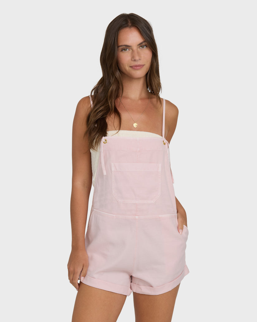 Billabong Wild Pursuit Solid Romper-Rosewater