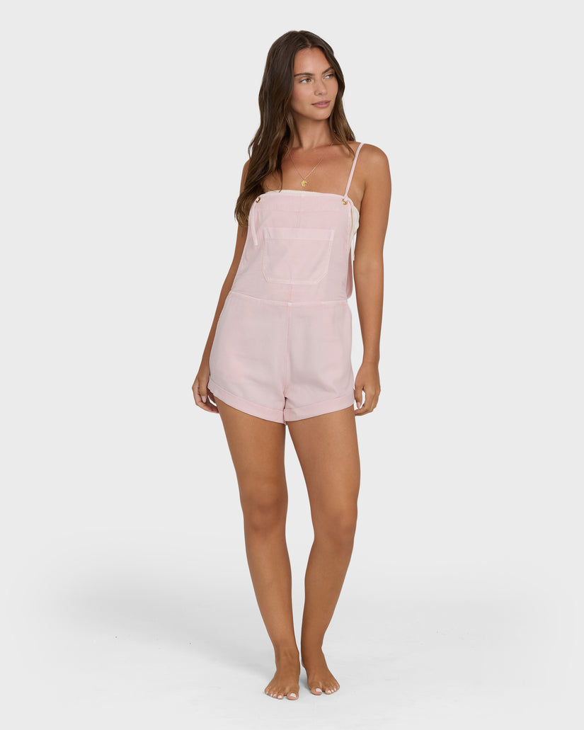 Billabong Wild Pursuit Solid Romper-Rosewater