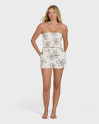 Billabong Keep It Simple 2 Tube Print Tank-White Cap