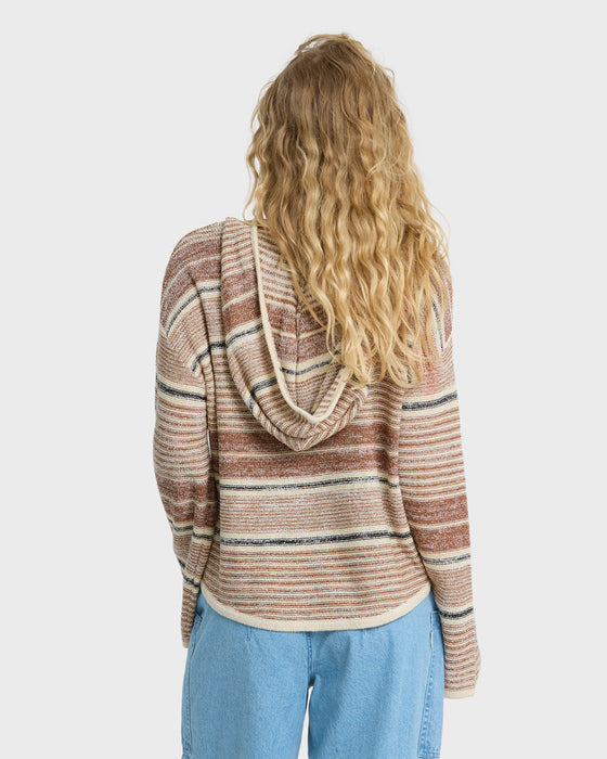 Billabong Baja Beach Sweater-White/Brown