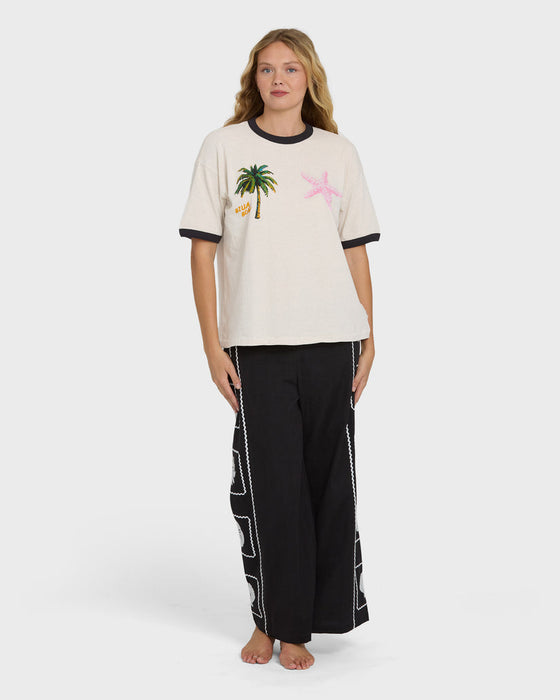 Billabong Fun Paradise Tee-White Cap