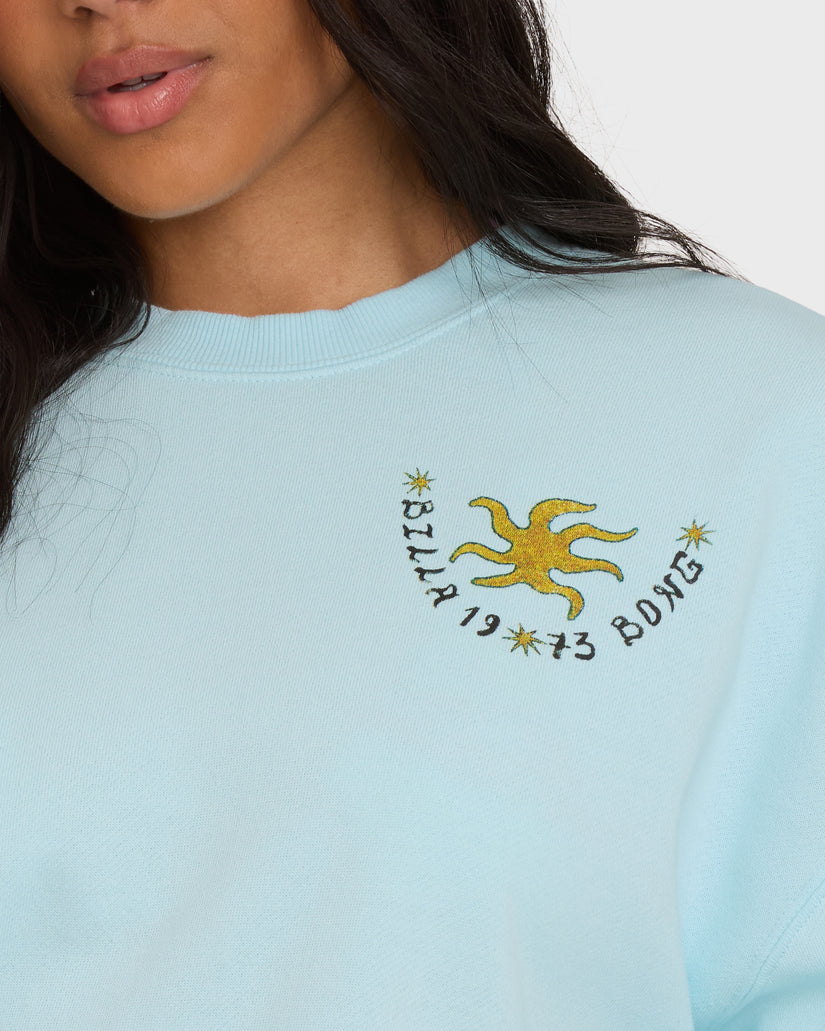 Billabong Sunset Rider Kendal Crew Sweatshirt-Clearwater
