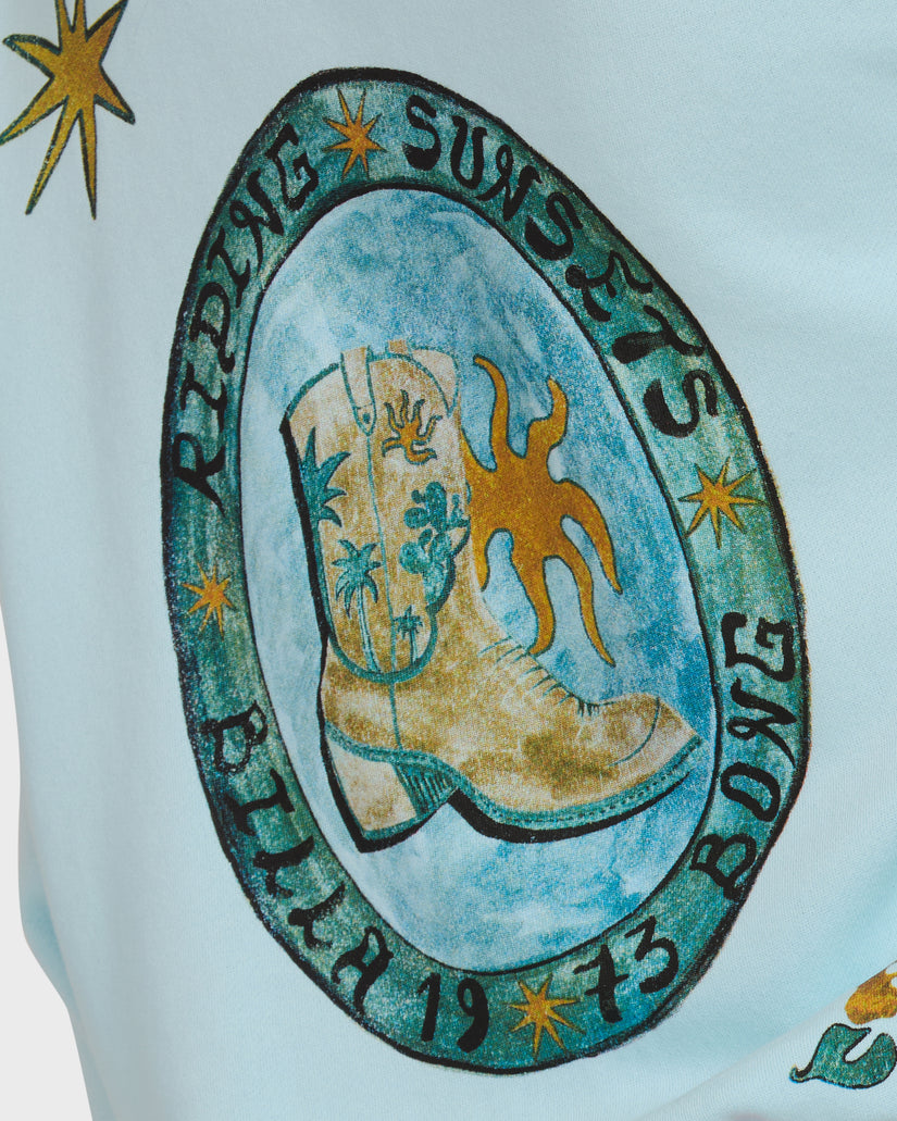 Billabong Sunset Rider Kendal Crew Sweatshirt-Clearwater
