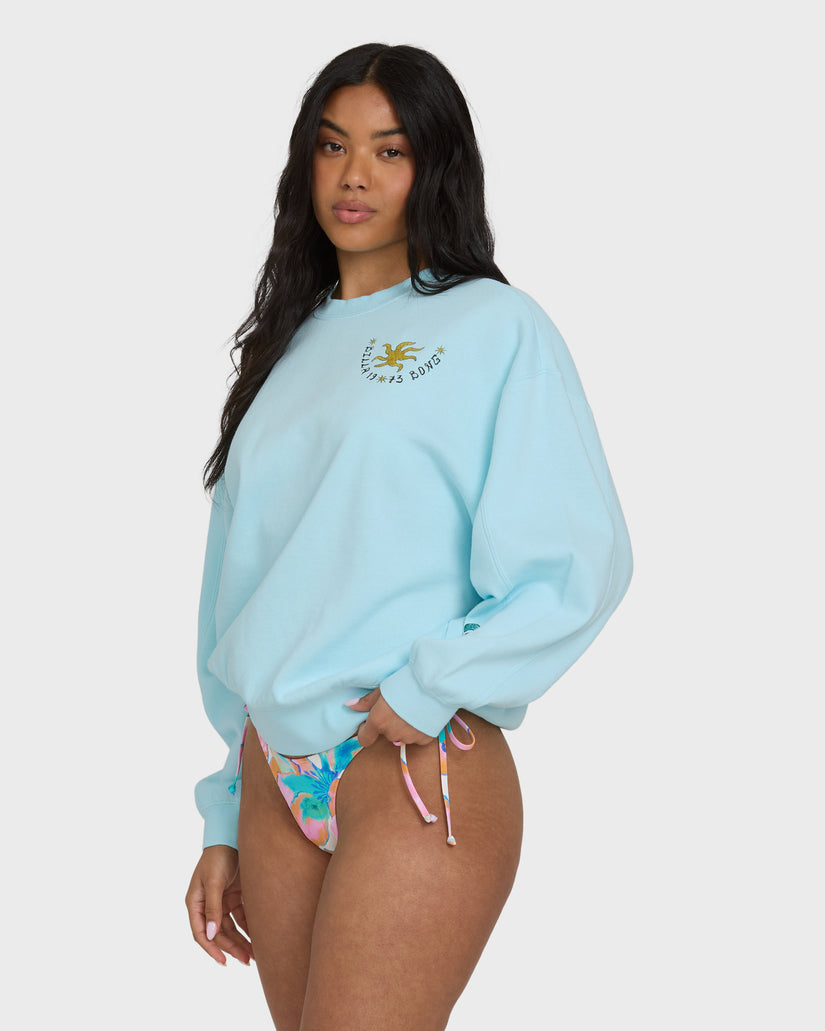 Billabong Sunset Rider Kendal Crew Sweatshirt-Clearwater