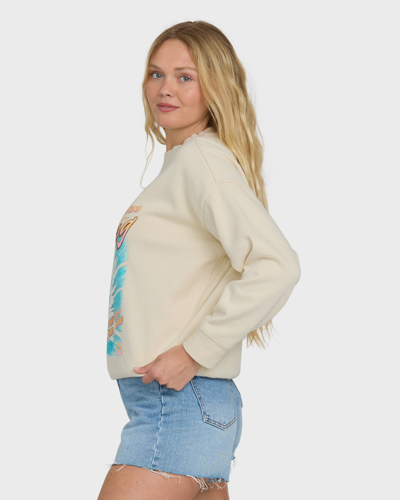 Billabong Echo Crew Sweatshirt-White Cap
