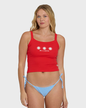 Billabong Day Trip Forever Tank-Fiesta Red