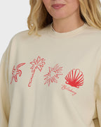 Billabong Treasure Cay Crew Sweatshirt-White Cap