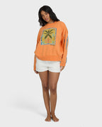 Billabong Palm Rio Crew Sweatshirt-Tangerine