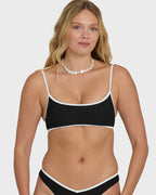 Billabong Tanlines Bound Jaclyn Crop Top-Black Pebble