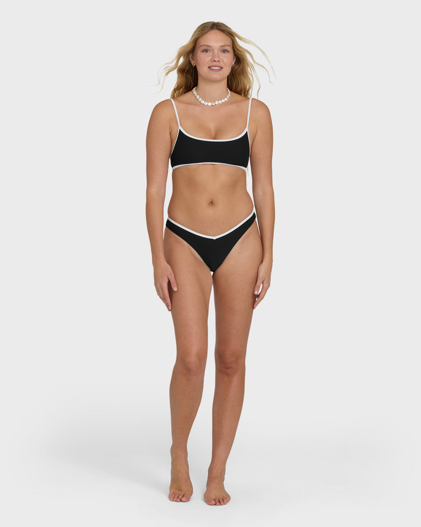 Billabong Tanlines Bound Jaclyn Crop Top-Black Pebble