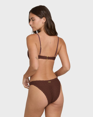 Billabong Twisted Tides V Brlt Top-Espresso— Alternate View