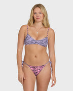 Billabong Pretty Wild Ruched V Bralette Top-Sweet Lilac