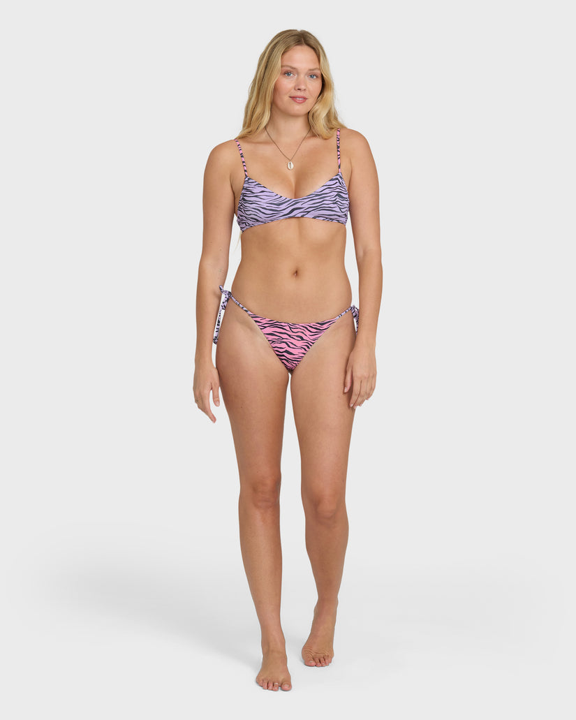 Billabong Pretty Wild Ruched V Bralette Top-Sweet Lilac