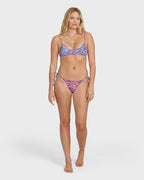 Billabong Pretty Wild Ruched V Bralette Top-Sweet Lilac