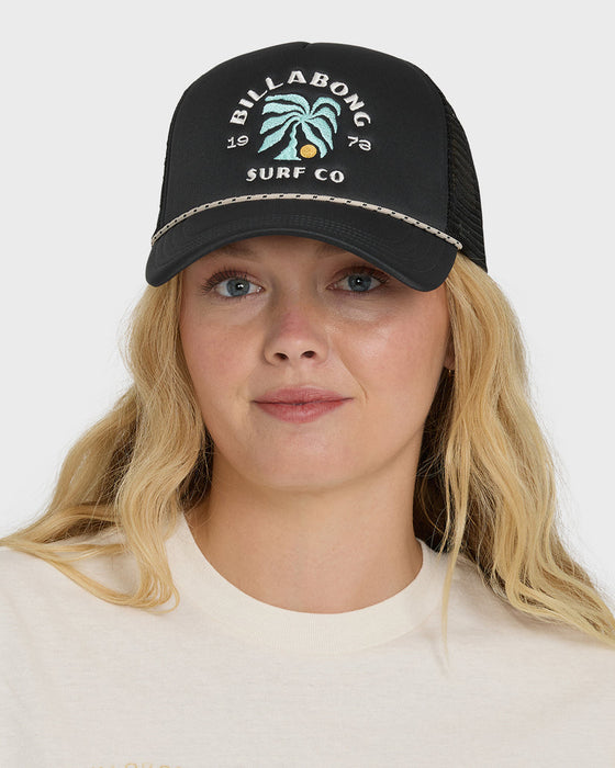 Billabong Grandpa Trucker Hat-Off Black