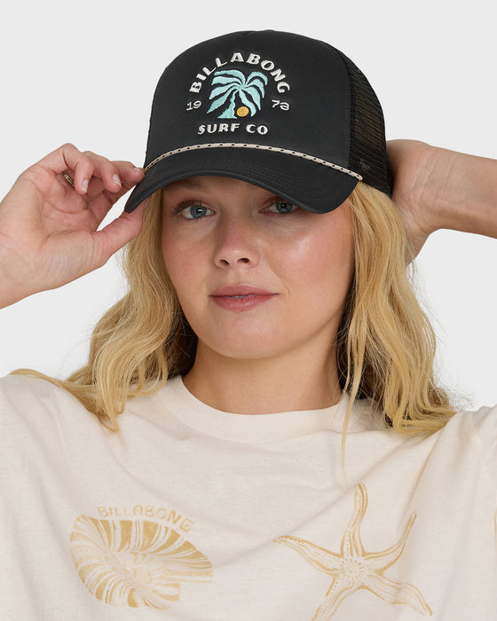 Billabong Grandpa Trucker Hat-Off Black