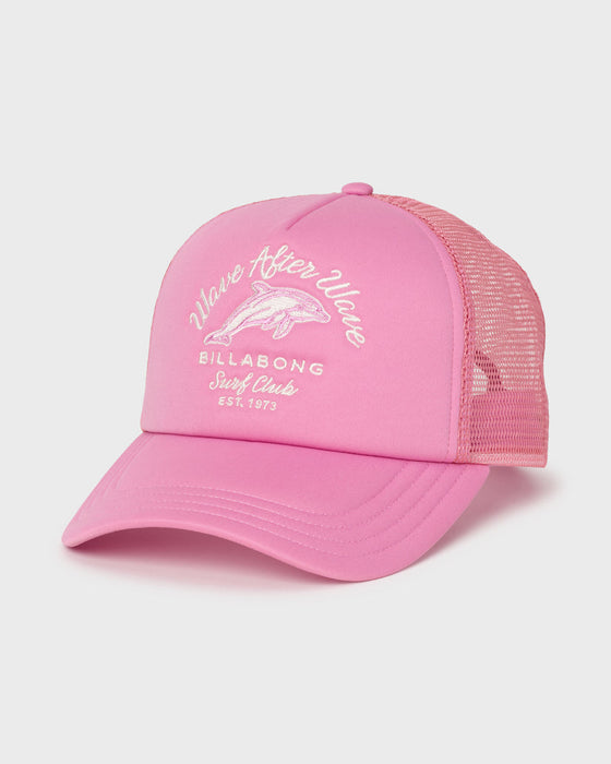 Billabong Grandpa Trucker Hat-Party Pink