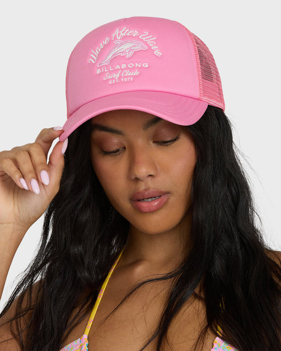 Billabong Grandpa Trucker Hat-Party Pink