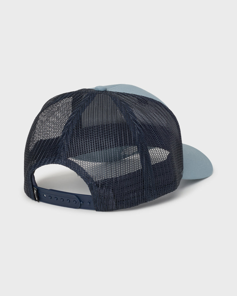 Billabong Walled Trucker Hat-Blue Fog