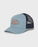 Billabong Walled Trucker Hat-Blue Fog