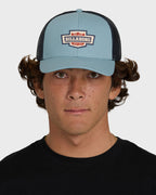 Billabong Walled Trucker Hat-Blue Fog