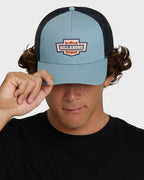 Billabong Walled Trucker Hat-Blue Fog