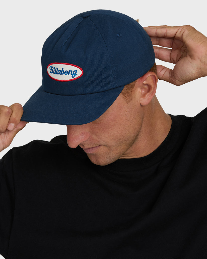 Billabong Caution Snapback Hat-Dark Denim