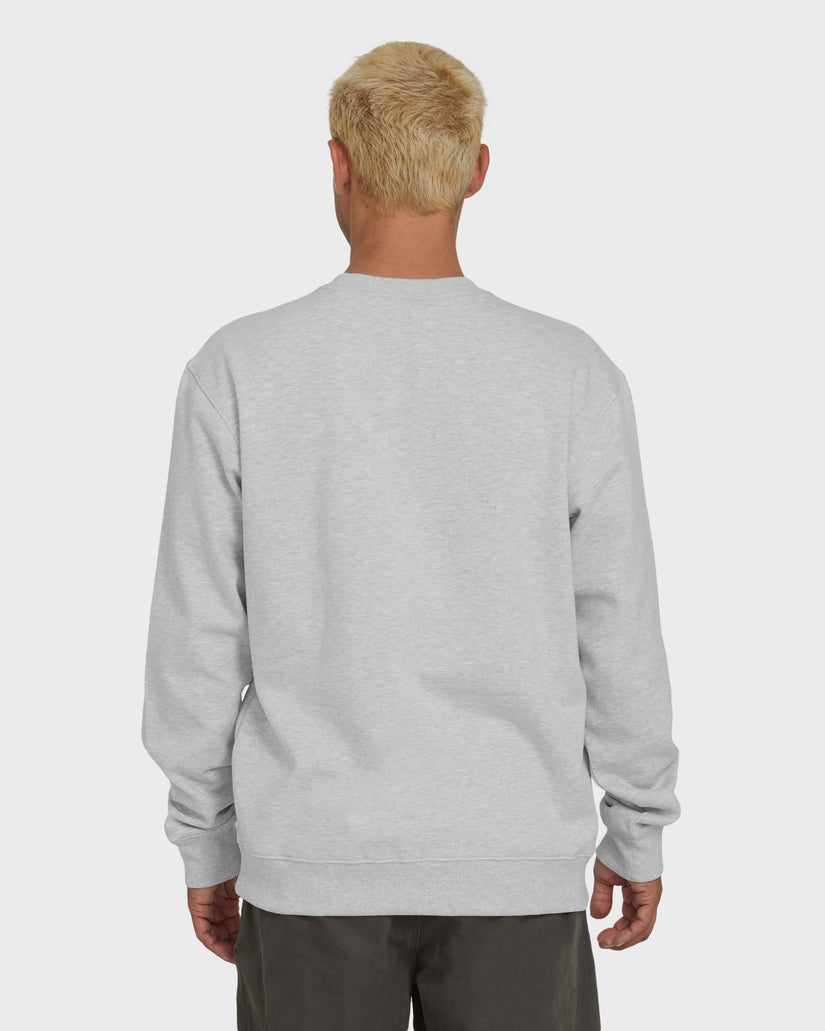 Billabong Shortsands Crew Sweatshirt-Light Grey Heather