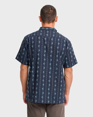 Billabong Sundays Jacquard S/S Shirt-Real Teal— Alternate View