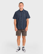 Billabong Sundays Jacquard S/S Shirt-Real Teal